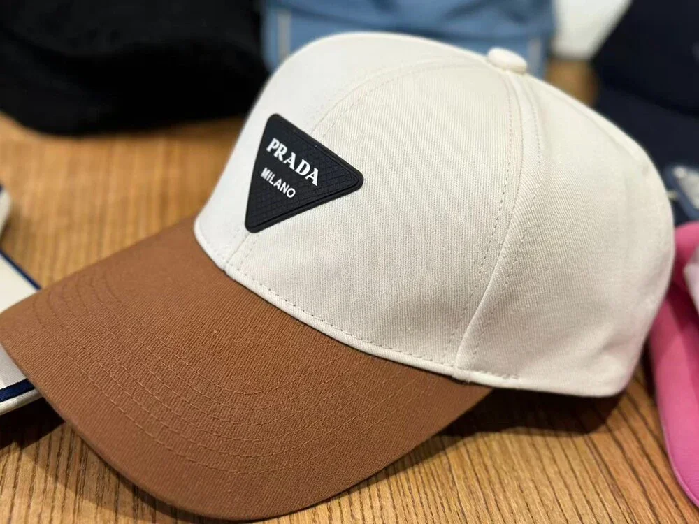 Prada Two Tone Baseball Cap White - Picture 3 of 4